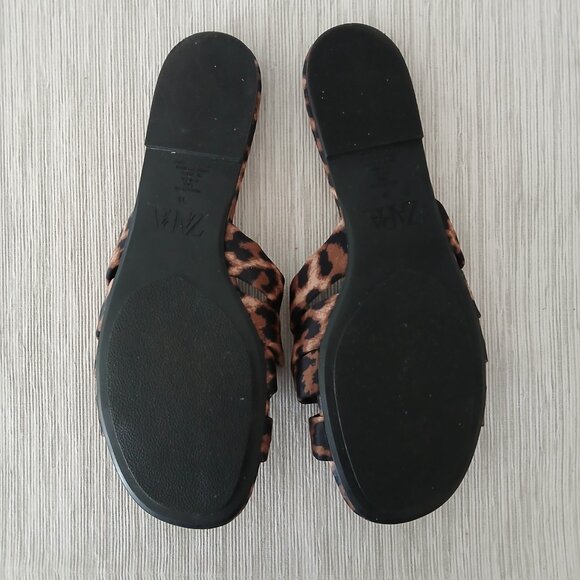 ZARA Animal print knotted sandals NWOT - Picture 2 of 7